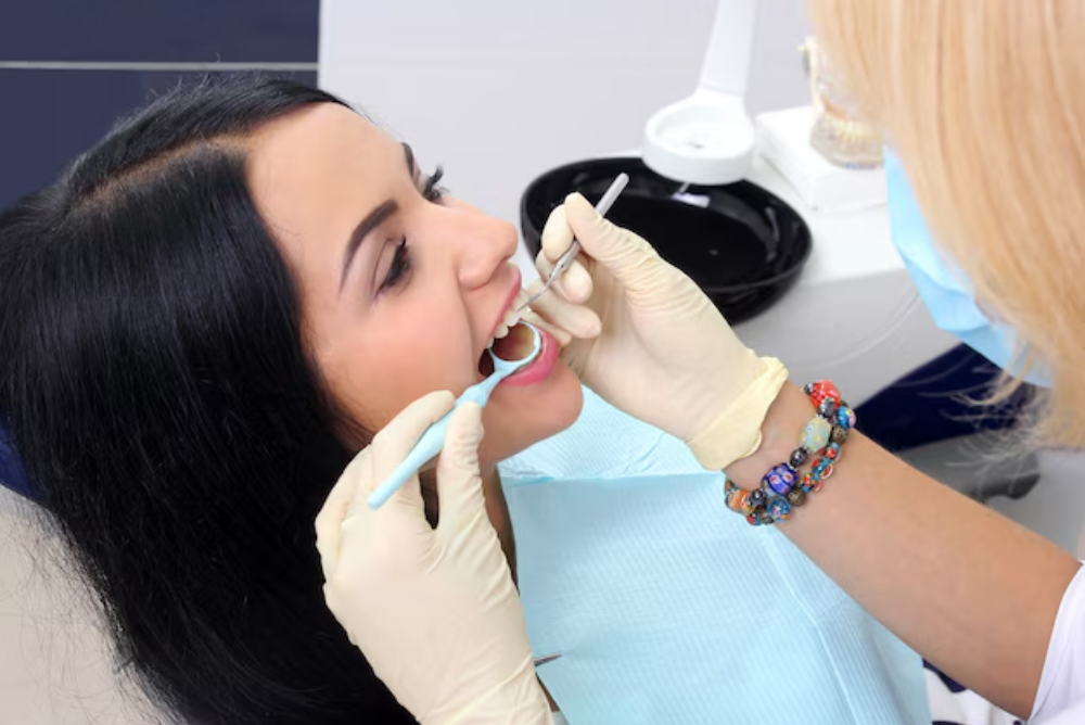 Dental restorative fillings repair cavities and restore damaged teeth.